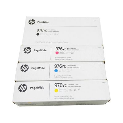 HP 976Y CMYK Yüksek Üretimli Orijinal Sayfa Genişliği Kartüsü L0S20YC L0S29YC L0S30YC L0S31YC