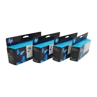 HP 72 T770 T790 T795 T610 T620 T1100 T1120 T1200 T1300 T2300 için orijinal mürekkep kartuşu Altı renk C9370A C9371A C9372A C9373A C9374A C9403A 130ml
